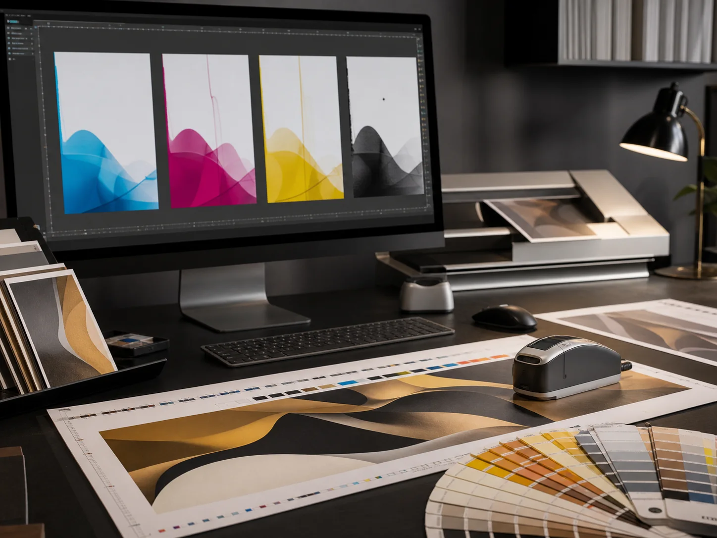 Postazione di prestampa e controllo colore
