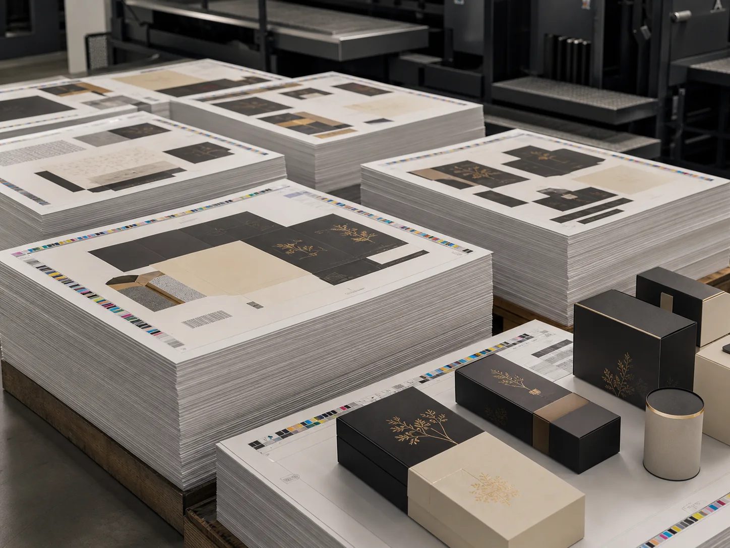 Fogli di produzione e prove per stampa offset