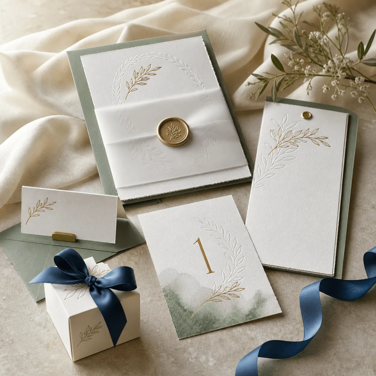 Coordinato Wedding con inviti e materiali personalizzati